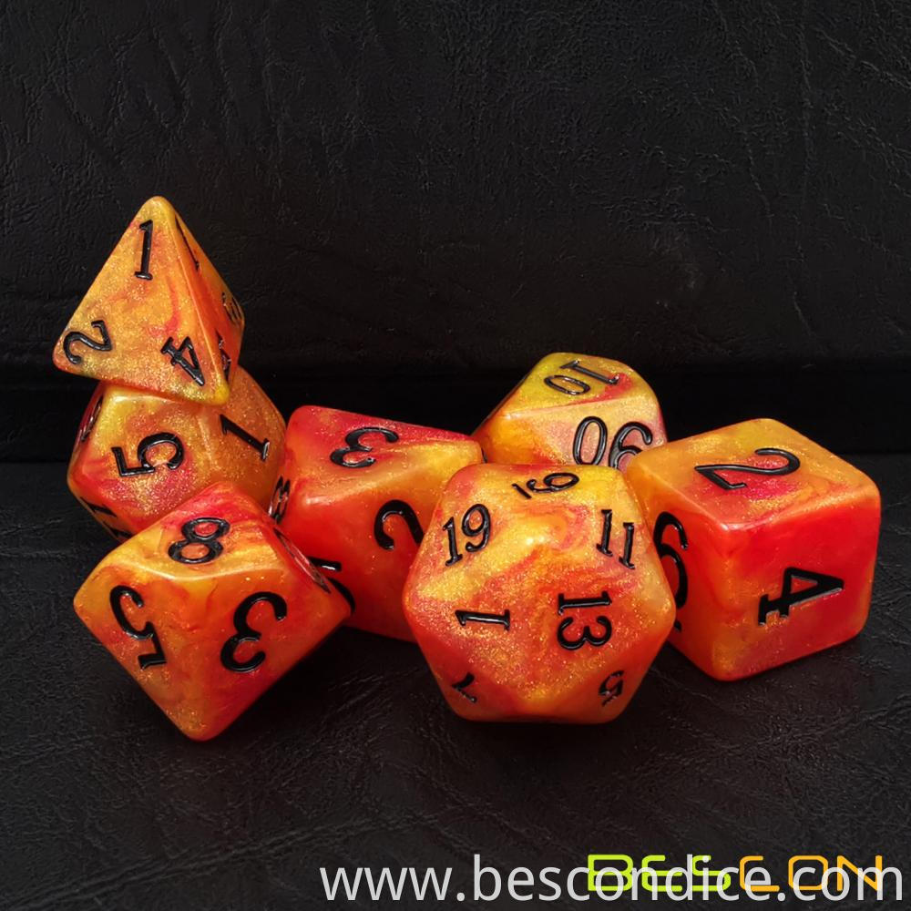 Aura Stone Mtg D20 Rpg Dice Set 2